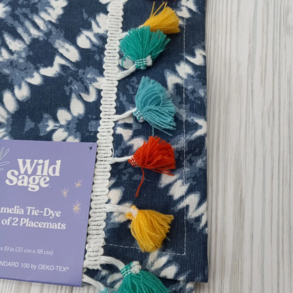 Wild Sage Amelia Tie Dye Placemats (Set of 2)